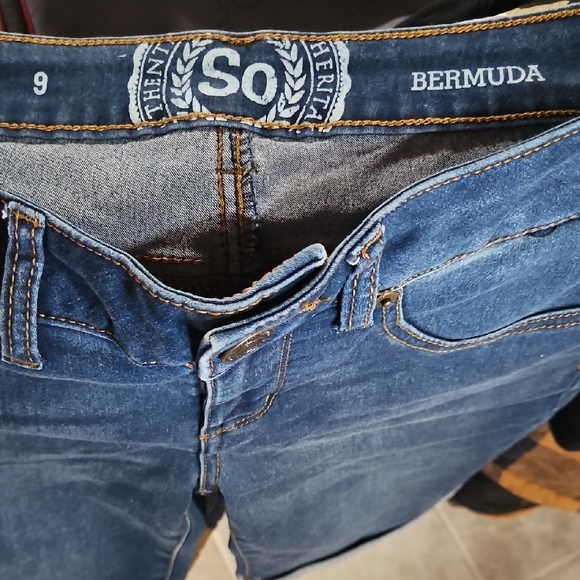 SO Dark Blue Jean Shorts for Women - Picture 3 of 4